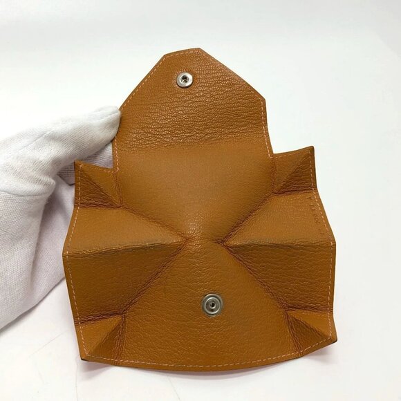 HERMES Revan Cattle Coin Compartment coin purse Chevre pink/SilverHardware - Picture 7 of 11